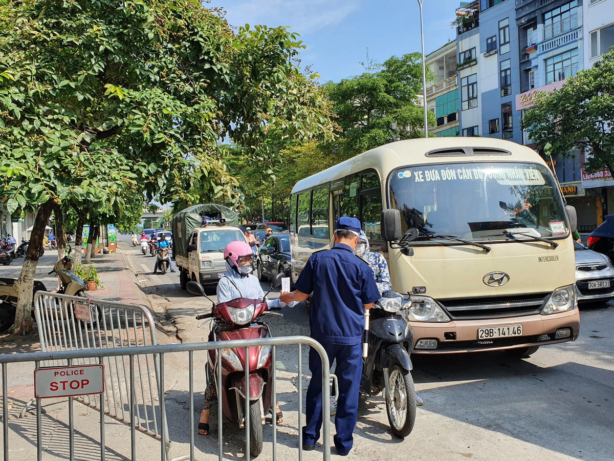 Được biết, chốt kiểm soát đã bắt đầu làm việc từ 3h sáng.