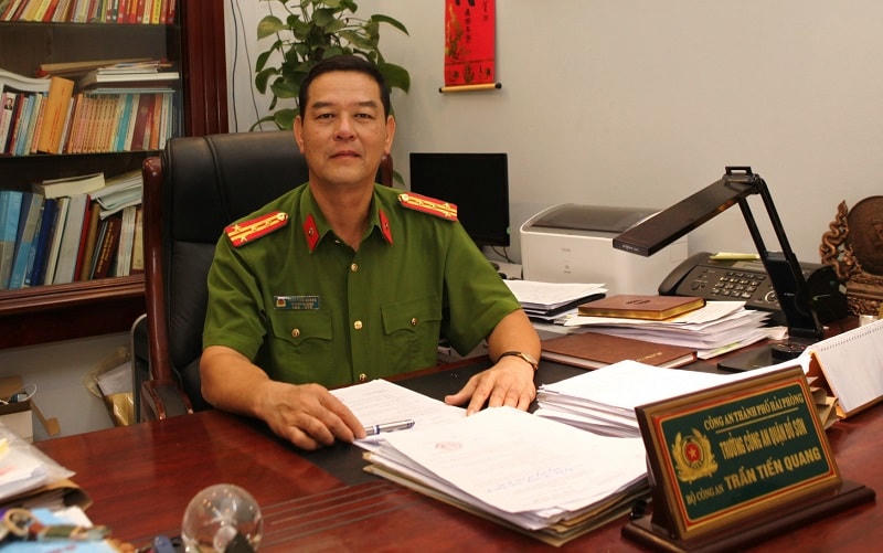 Đại tá Trần Tiến Quang, nguyên Trưởng Công an quận Đồ Sơn vừa bị Viện KSND tối cao bắt giam.