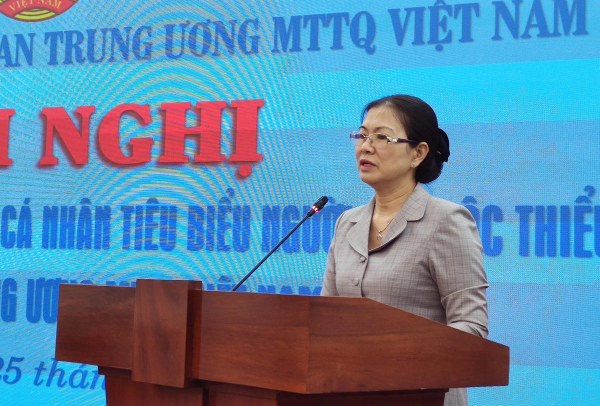 Phó Chủ tịch Trương Thị Ngọc Ánh phát biểu tại Hội nghị.