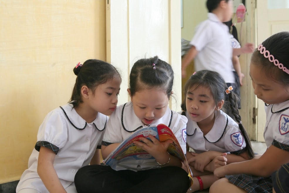 Học sinh lớp 1 tại Hà Nội. (Ảnh: Phạm Quang Vinh)