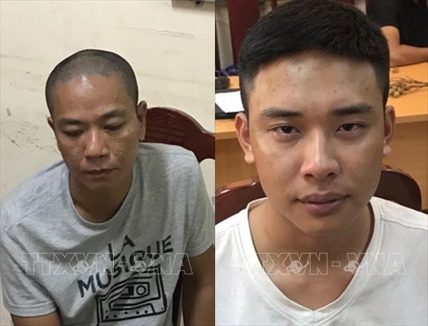 Hai đối tượng cướp ngân hàng.