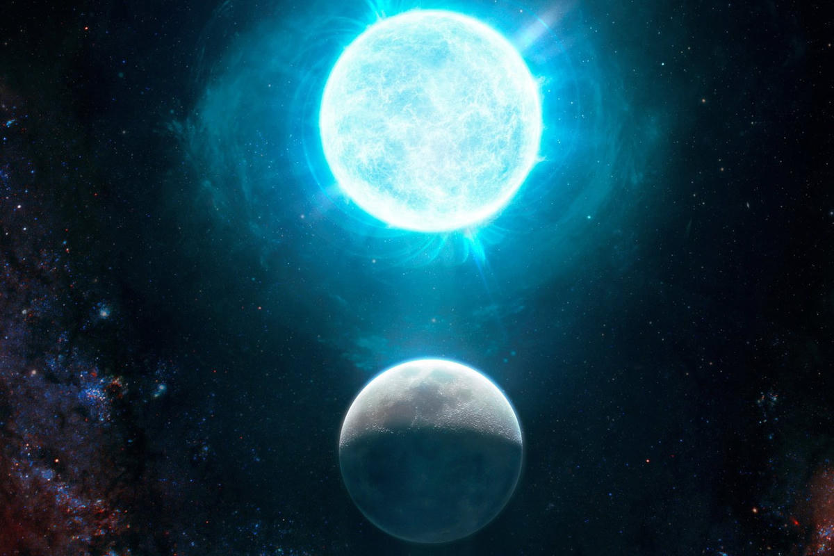 Sao lùn trắng ngoài vũ trụ. Ảnh: CNN.