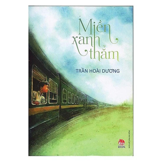 Bìa cuốn “Miền xanh thẳm” do NXB Kim Đồng ấn hành.