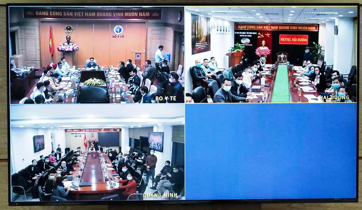 Ban Chỉ đạo họp trực tuyến của tỉnh Hải Dương và Quảng Ninh