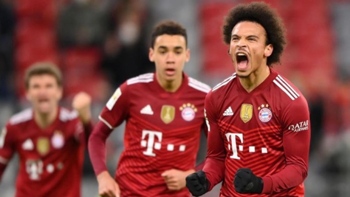 Sane ghi bàn duy nhất giúp Bayern chiến thắng. Ảnh: Getty Images.