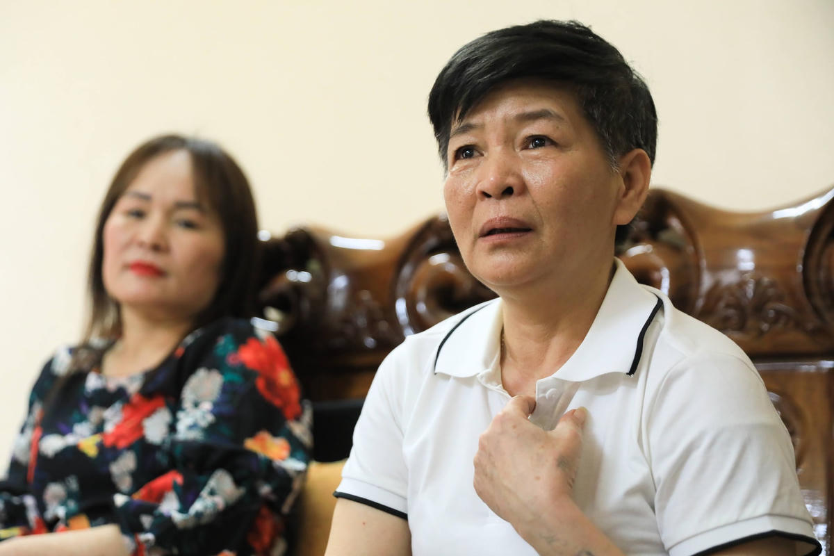Bà Oanh quyết định sẽ ở lại quê nhà.    Ảnh: Quang Vinh