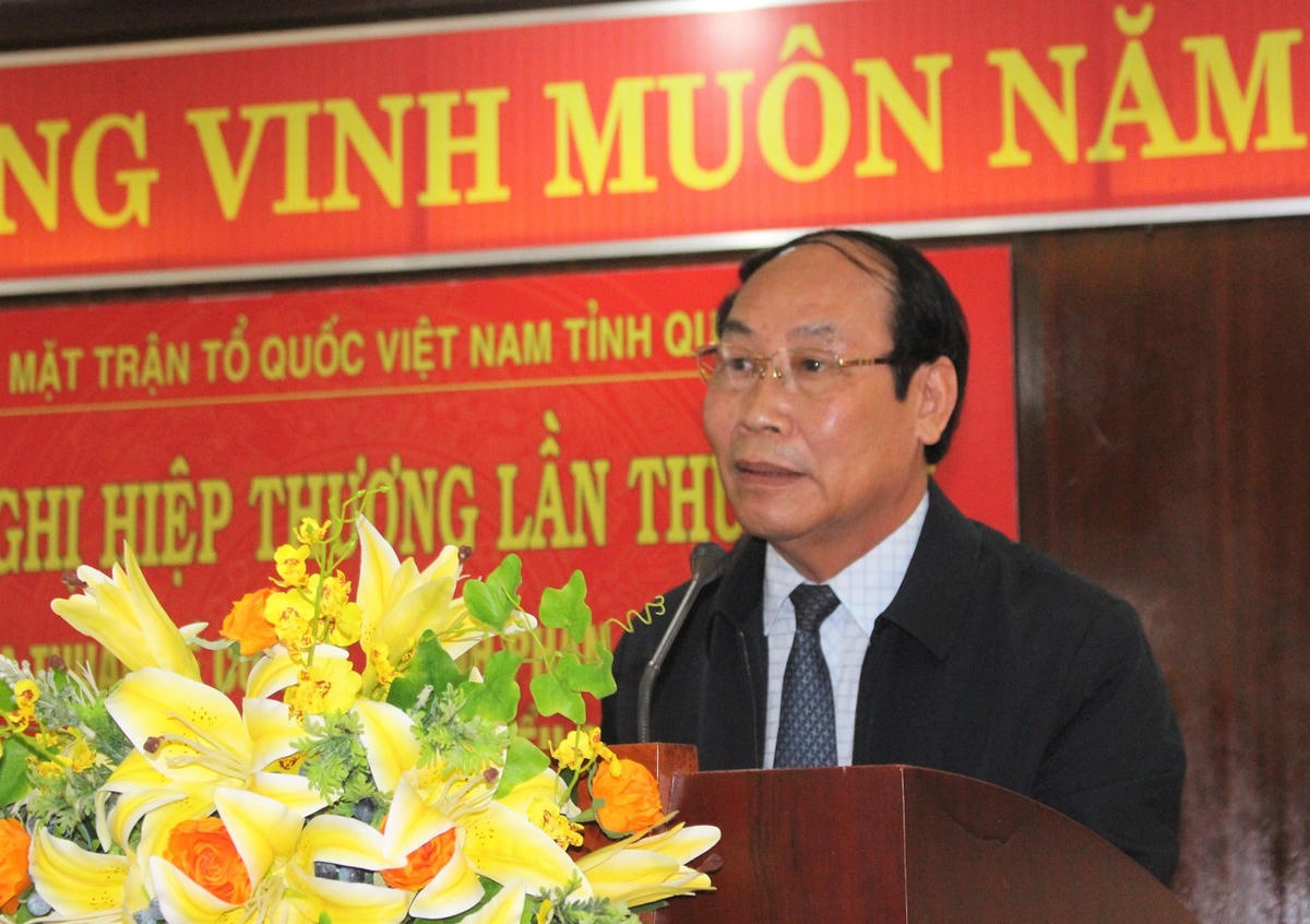Ông Võ Xuân Ca phát biểu hội nghị.