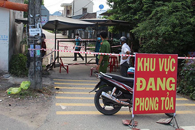 Khu vực phong tỏa xóm Đông, xã Suối cát, huyện Cam Lâm, Khánh Hòa). 
