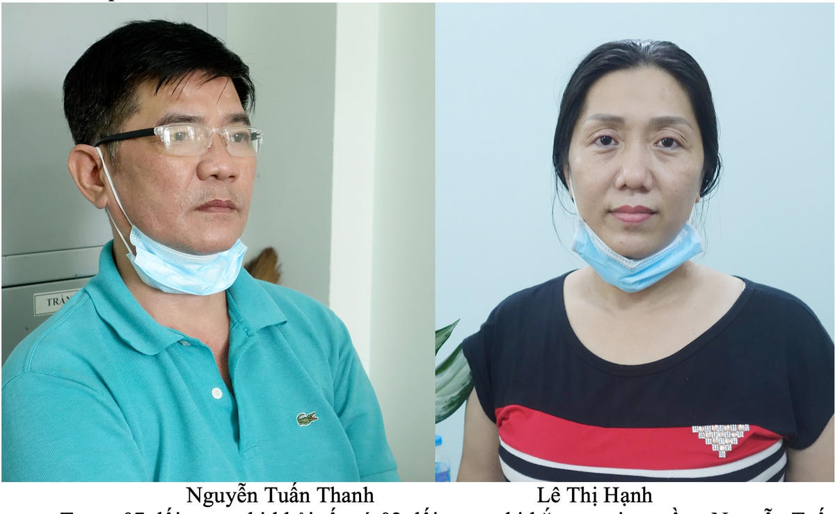 Thanh, Hạnh tại cơ quan Công an.