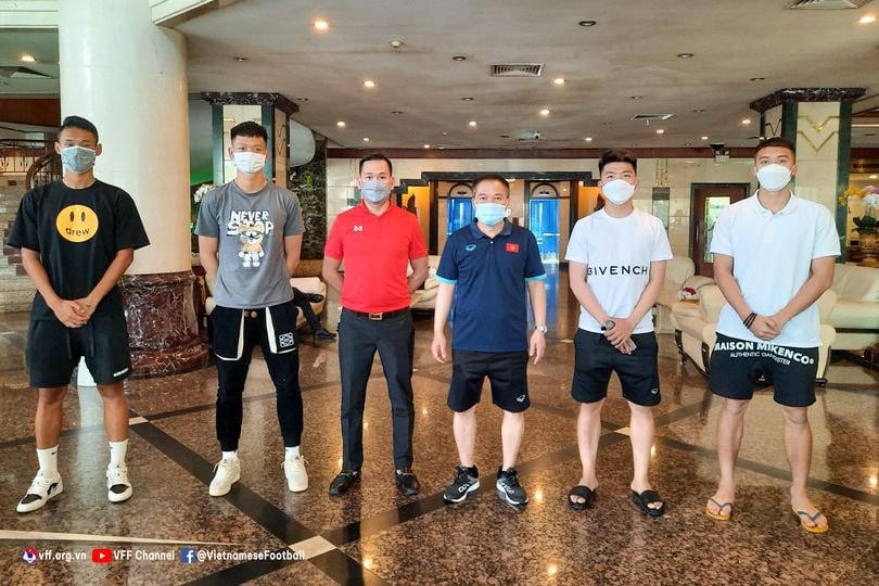 Bốn "viện binh" của đội U23 Việt Nam đã có mặt ở khách sạn, nơi đội nhà đóng quân.