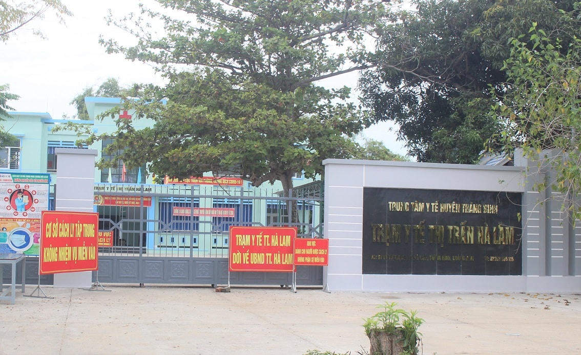 Khu cách ly các trường hợp phòng chống dịch Covid-19.