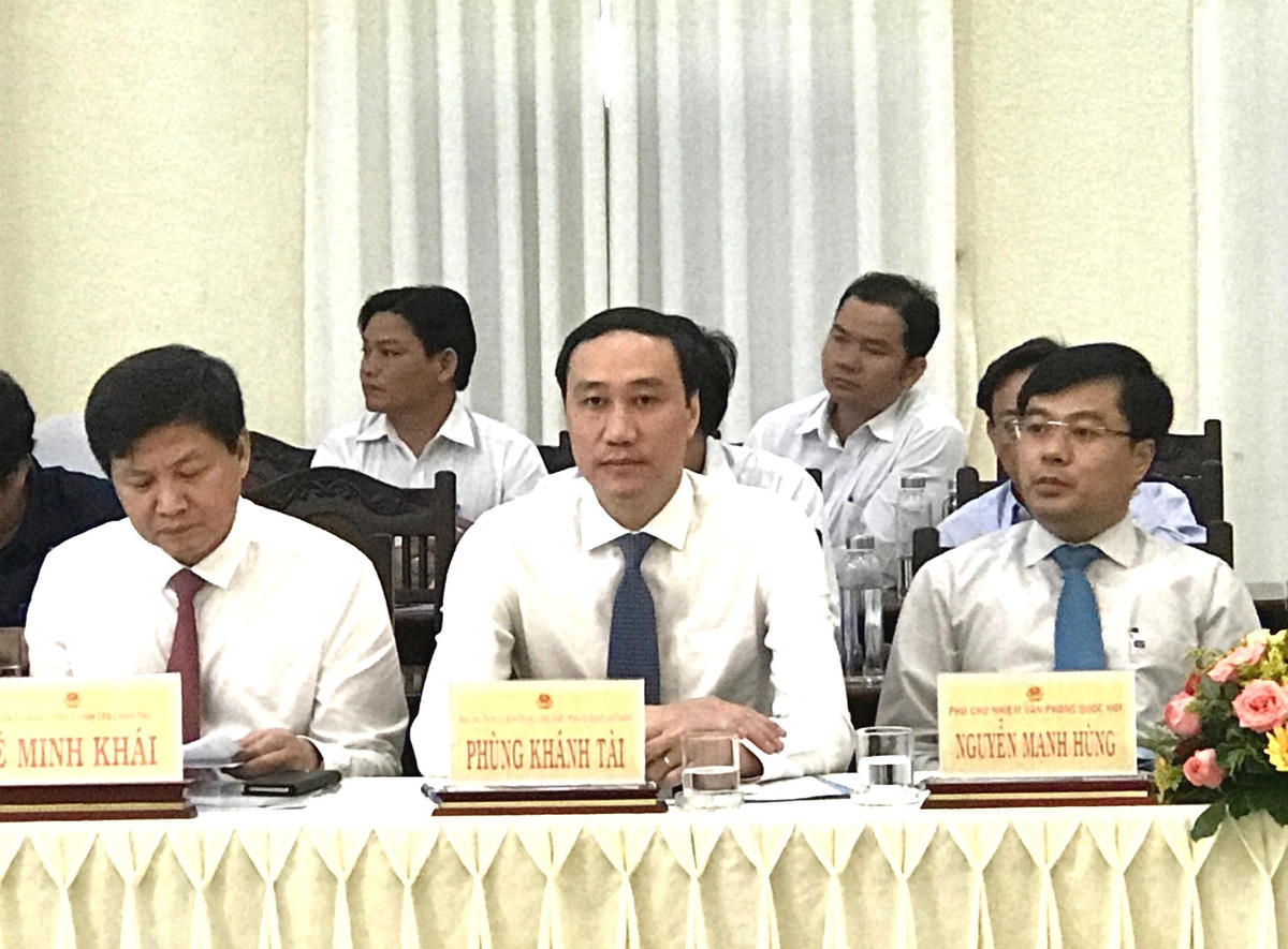 Phó Chủ tịch UBTƯ MTTQ Việt Nam Phùng Khánh Tài tham dự Hội thảo.