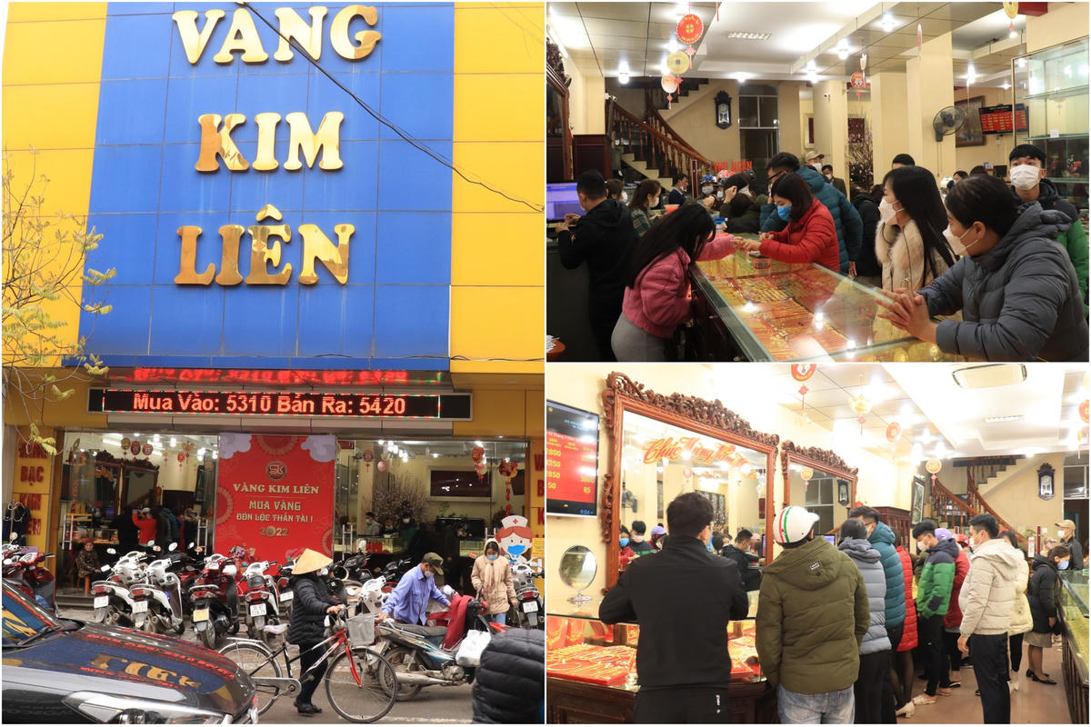 So với tiệm vàng Kim Chung, các cửa hàng vàng bạc đá quý trên đường Lê Hoàn có phần vắng khách hơn. 