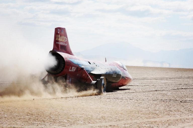 Chiếc Supersonic Speed Challenger mà Jessi Combs đã cầm lái.