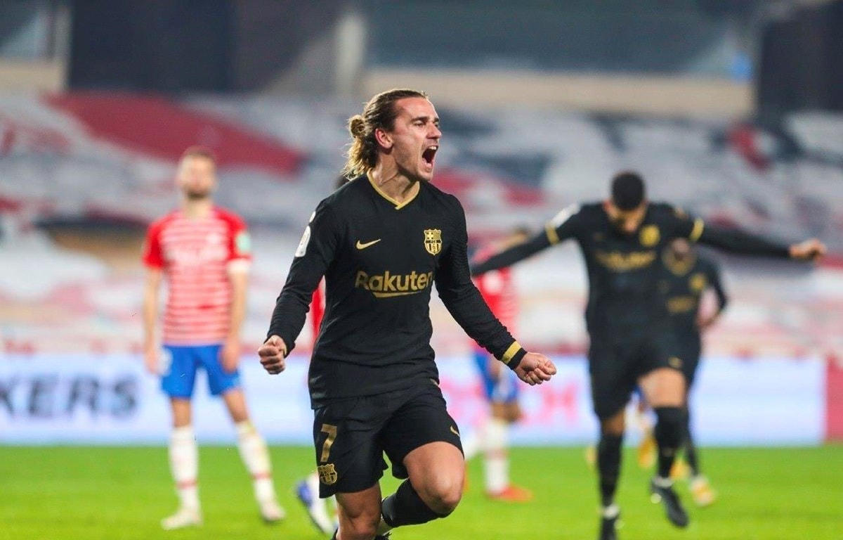 Antoine Griezmann tỏa sáng để giúp Barcelona chiến thắng. Nguồn: Getty Images.
