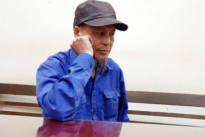 Đối tượng Vũ Văn Việt hiện đang bị tạm giữ tại Công an huyện Phú Bình. Ảnh: Báo Thái Nguyên.