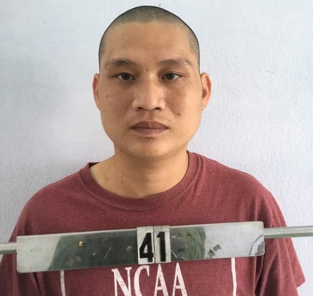 Đối tượng Nguyễn Hồng Na tại cơ quan điều tra.