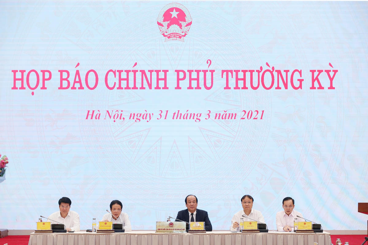 Quang cảnh buổi họp báo. Ảnh: Quang Vinh.