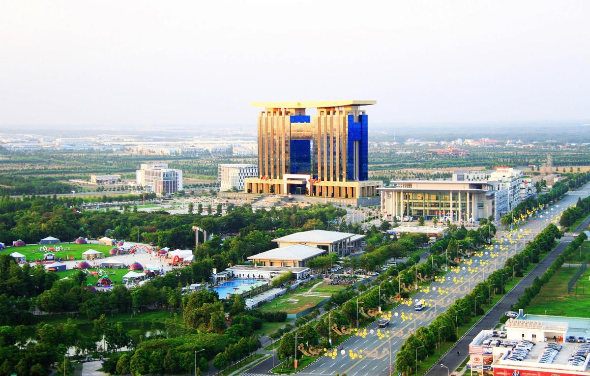 Trung tâm hành chính thành phố mới Bình Dương. Ảnh: Duy Nghĩa