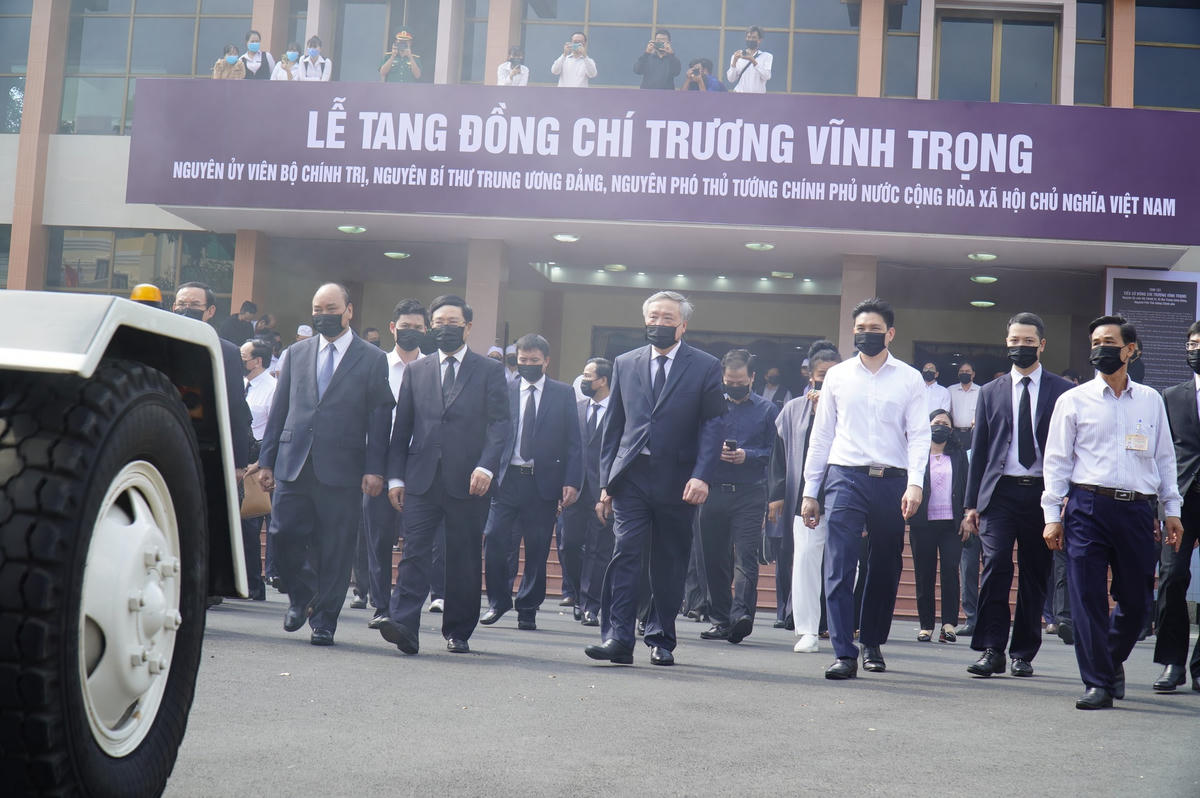 Nhiều lãnh đạo Trung ương và địa phương tại lễ truy điệu.