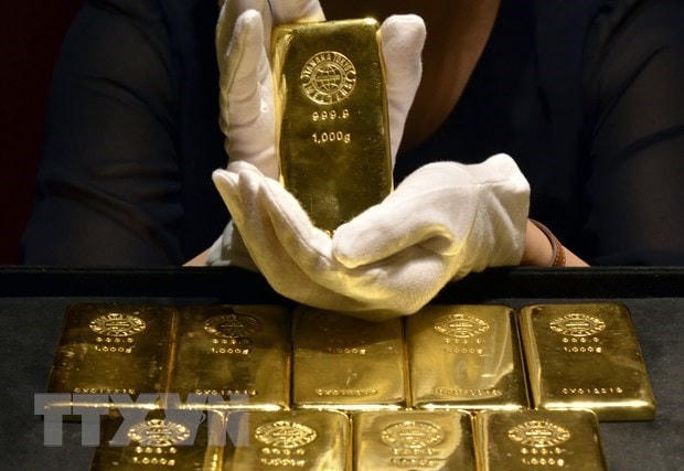 Giá vàng thế giới giảm. (Ảnh: AFP/TTXVN).