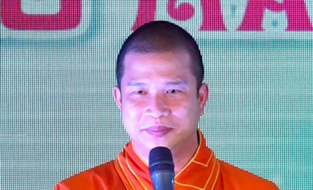 Phạm Văn Cung thời điểm còn là tu sĩ: (Ảnh: Cổng thông tin Giáo hội Phật giáo Việt Nam).