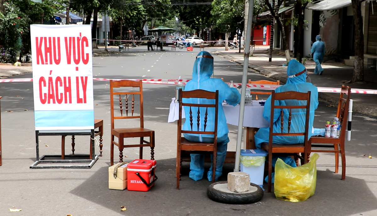 Khu phố từng bị phong tỏa trong đợt dịch trước.