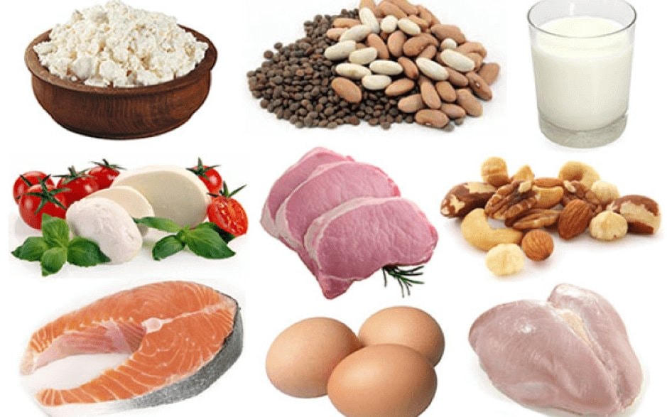 Cần cho trẻ ăn đủ các thức ăn giàu đạm.