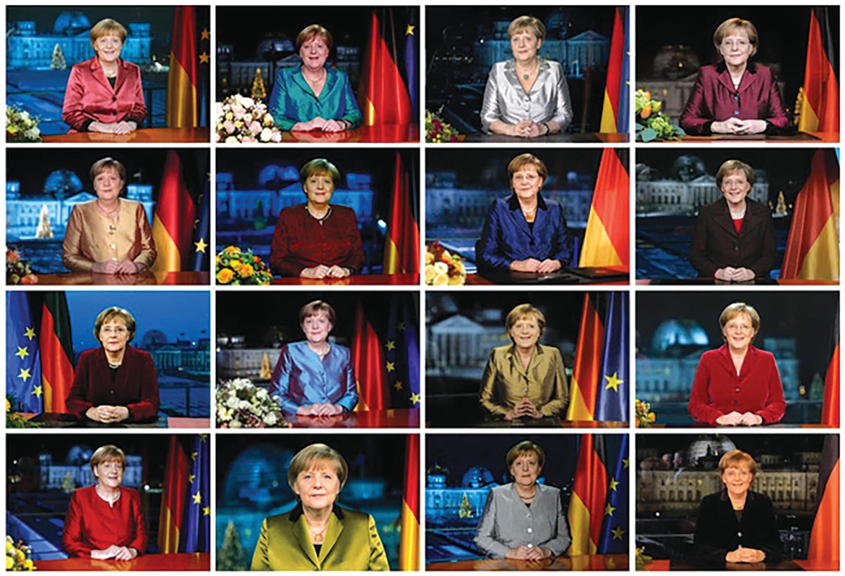 16 lần phát biểu chúc mừng năm mới trên cương vị Thủ tướng của bà Angela Merkel. Nguồn: Reuters.  
