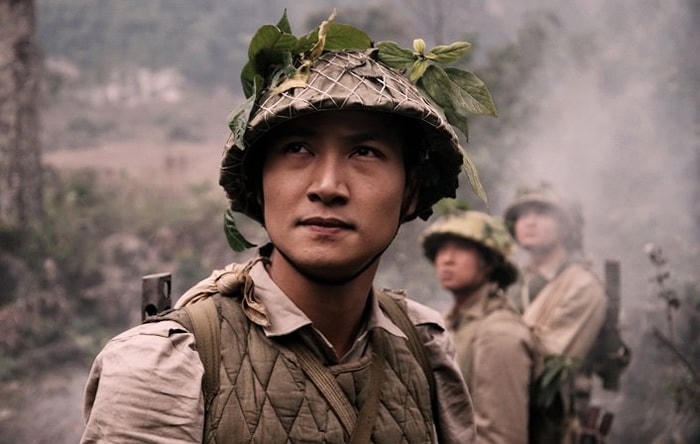 Mạnh Trường trong hình ảnh người lính cụ Hồ.