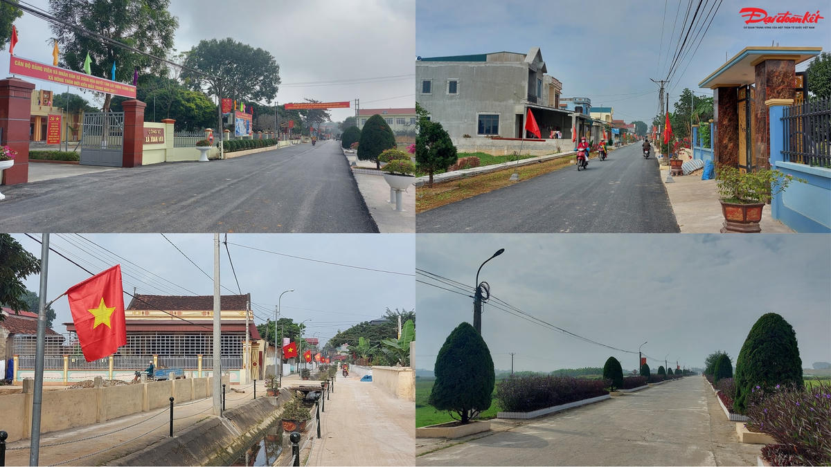 Một vùng quê đáng sống đang hiện hữu bên dòng sông Chu.  Ảnh: Xuân Hòa