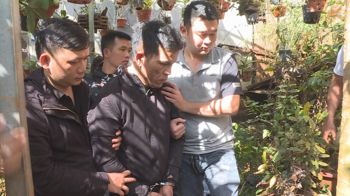 Đối tượng Nguyễn Thành Luân thời điểm bị bắt. 