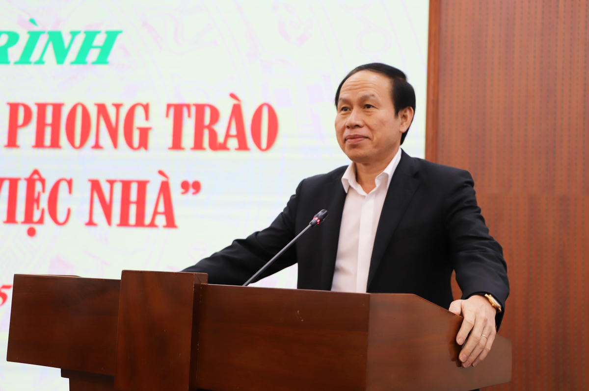 Phó Chủ tịch - Tổng Thư ký Lê Tiến Châu phát biểu chỉ đạo tại cuộc thi.