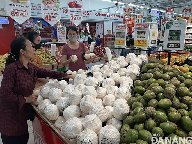 Người dân mua sắm tại siêu thị Big C Đà Nẵng. Ảnh: Báo Đà Nẵng.