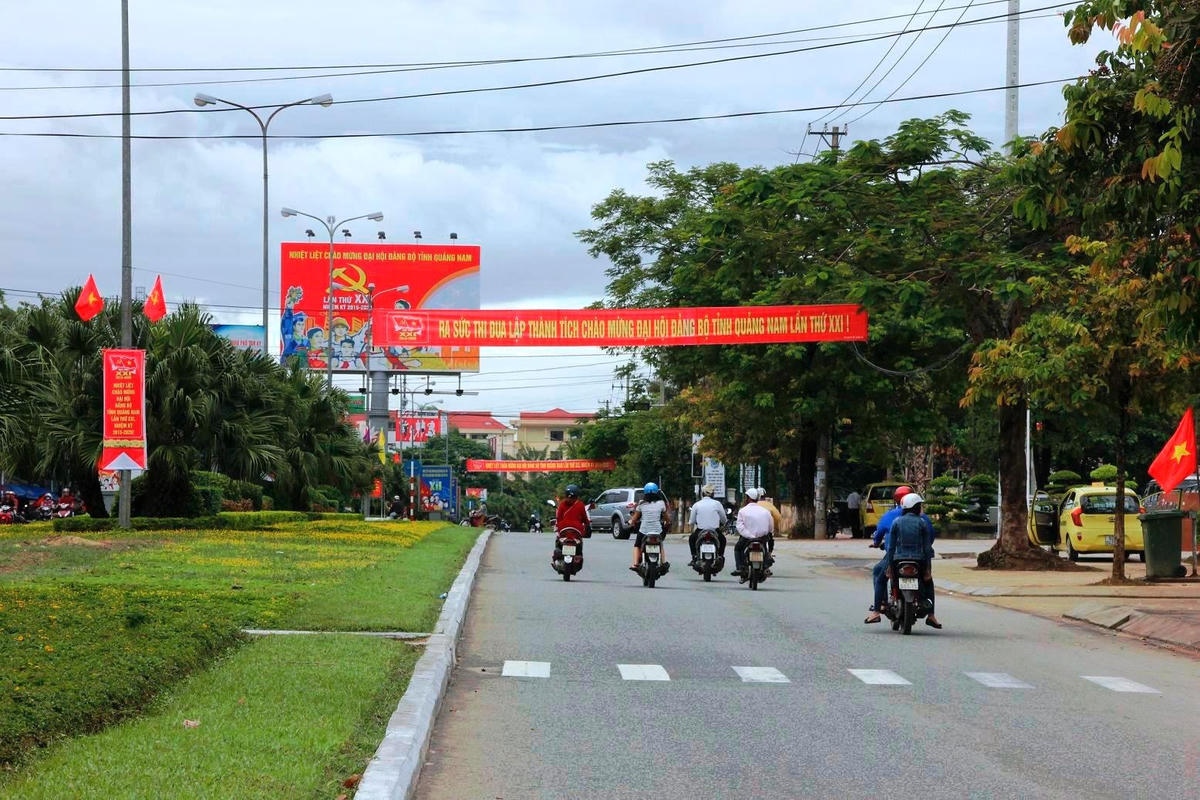 Một góc thành phố Tam Kỳ.