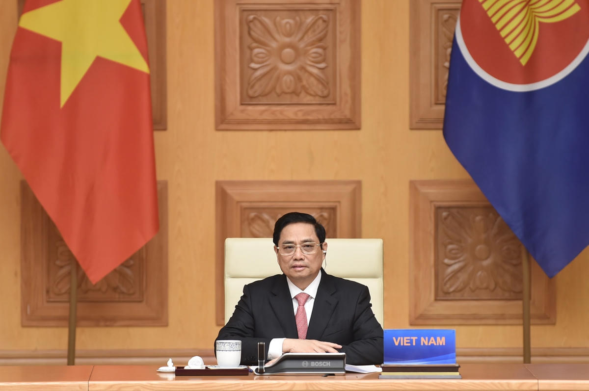 Thủ tướng Phạm Minh Chính phát biểu tại Hội nghị. Ảnh: Nhật Bắc.