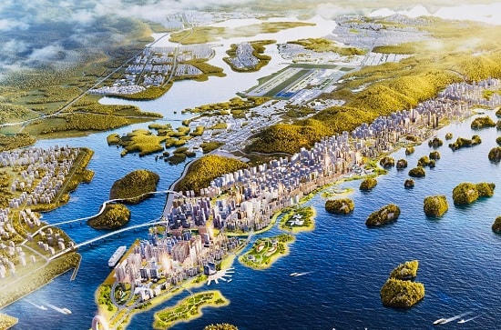 Phối cảnh Quy hoạch Khu kinh tế Vân Đồn đến năm 2040. Ảnh minh họa.