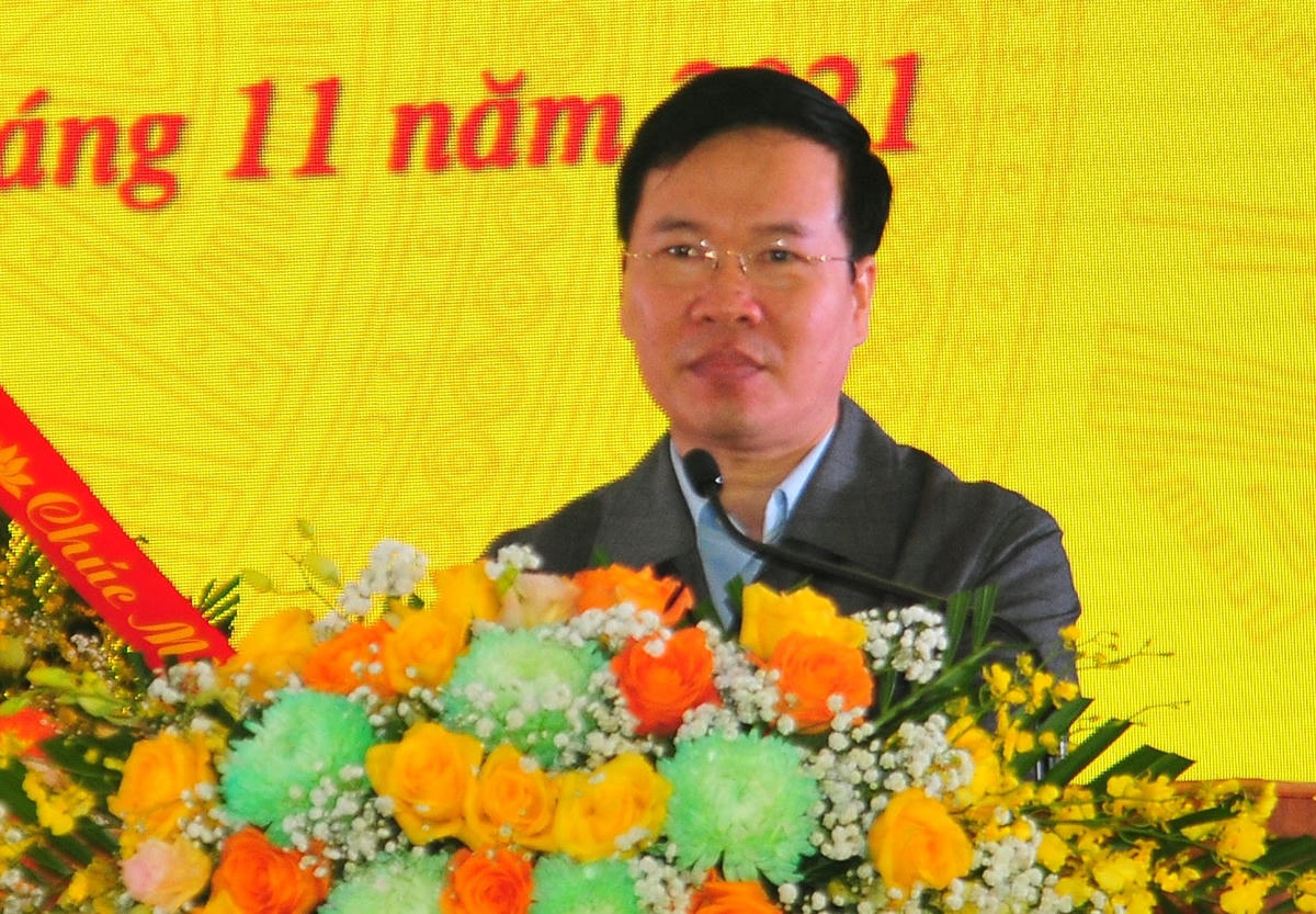 Thường trực Ban Bí thư Võ Văn Thưởng phát biểu tại Ngày hội.