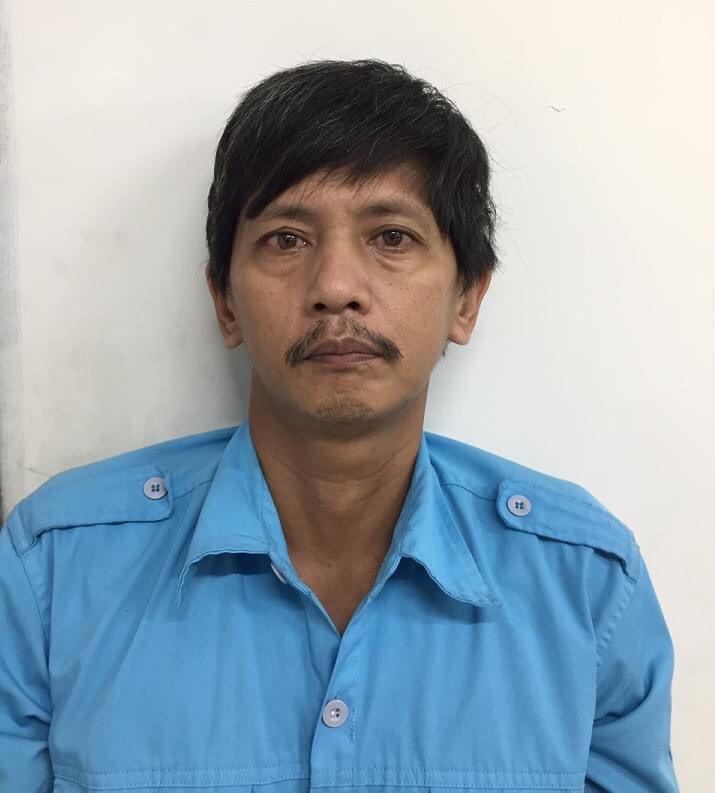 Ông Trương Bảo Thái tại cơ quan công an. Ảnh do Công an TP Thủ Đức cung cấp.