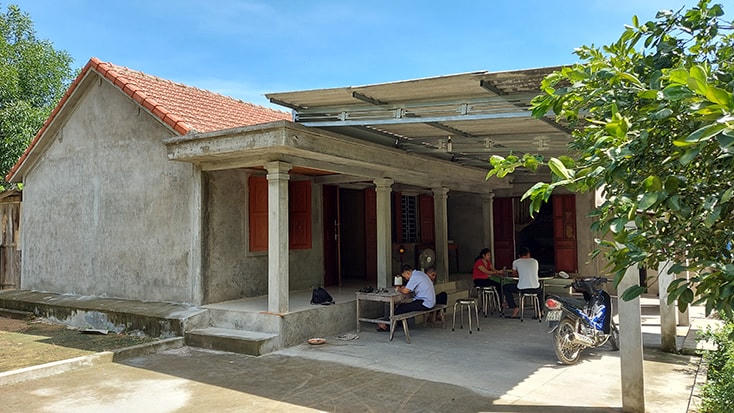 Ngôi nhà của bà Thương, nơi xảy ra vụ việc.