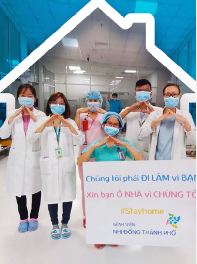 Trào lưu "Chúng tôi phải đi làm vì bạn, bạn hãy ở nhà vì chúng tôi". (Ảnh minh hoạ).