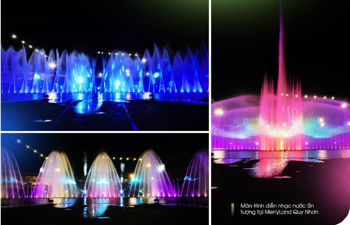 Màn trình diễn nhạc nước ấn tượng tại MerryLand Quy Nhơn.