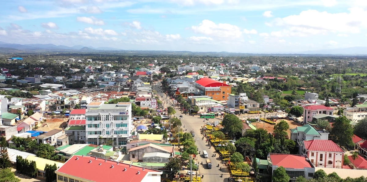 Khu  vực trung tâm huyện Ea Kar.