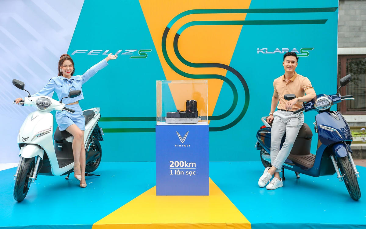 Xe máy điện VinFast Feliz S và Klara S.