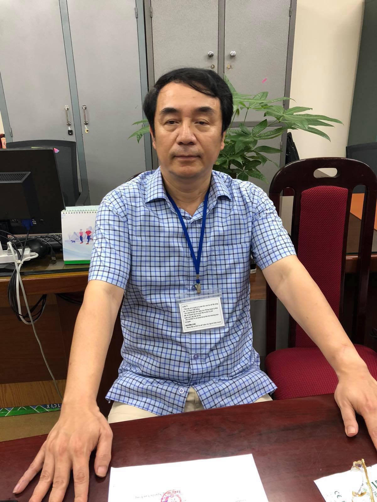 Ông Trần Hùng tại cơ quan điều tra. Ảnh: CACC.