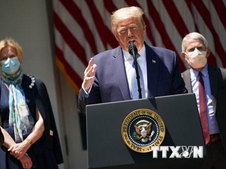Tổng thống Mỹ Donald Trump tại cuộc họp báo ở Washington, DC, Mỹ, ngày 15/9/2020. (Ảnh: AFP/TTXVN).