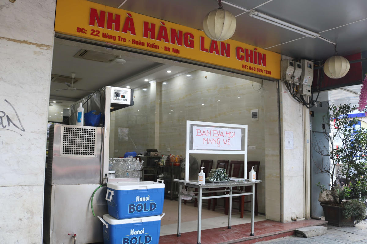 Hình thức bán đồ mang về.