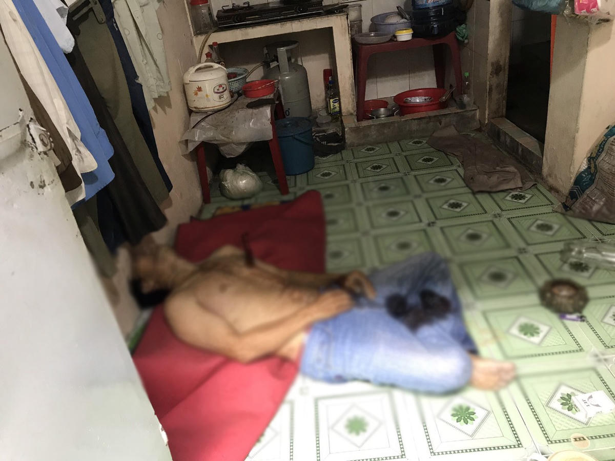 Nạn nhân được phát hiện anh L. đã tử vong trong phòng trọ.
