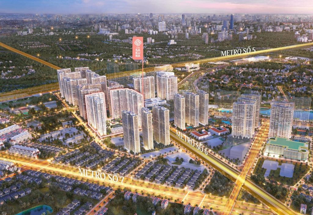 Cư dân Vinhomes Smart City dễ dàng sử dụng các phương tiện giao thông hiện đại khi khu đô thị kề cận “tam giác metro” được tạo thành bởi 3 tuyến số 5-6-7 