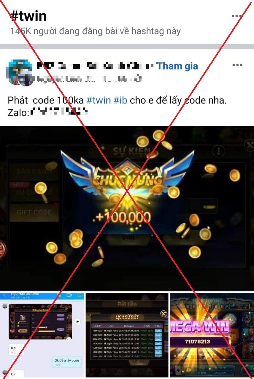 Với  mỗi status có để kèm hagtag của tựa game, chủ nhân đăng tải sẽ nhận được khoản tiền từ 1 triệu đồng/một status.